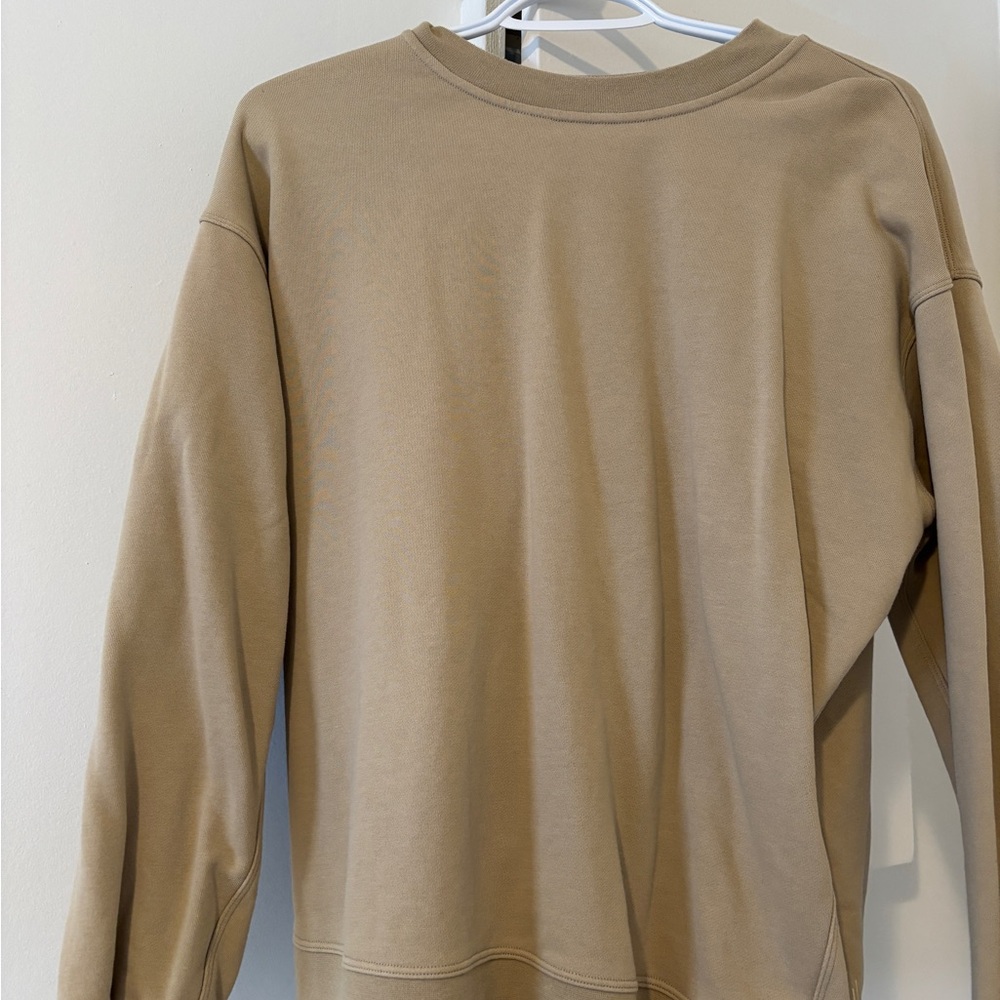 lululemon athletica Tan Crew Neck Sweater